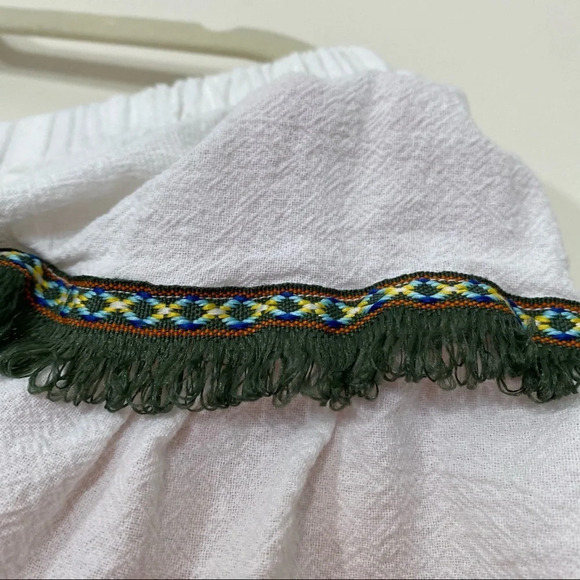 Women’s Off the shoulder white ruffle maxi dress - Picture 3 of 7